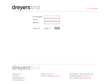 Tablet Screenshot of news.dreyersfond.dk