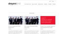 Desktop Screenshot of dreyersfond.dk