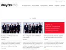 Tablet Screenshot of dreyersfond.dk
